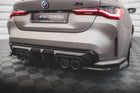 Prepreg Carbon Fiber Rear Side Splitters BMW M4 G82 / G82 Facelift