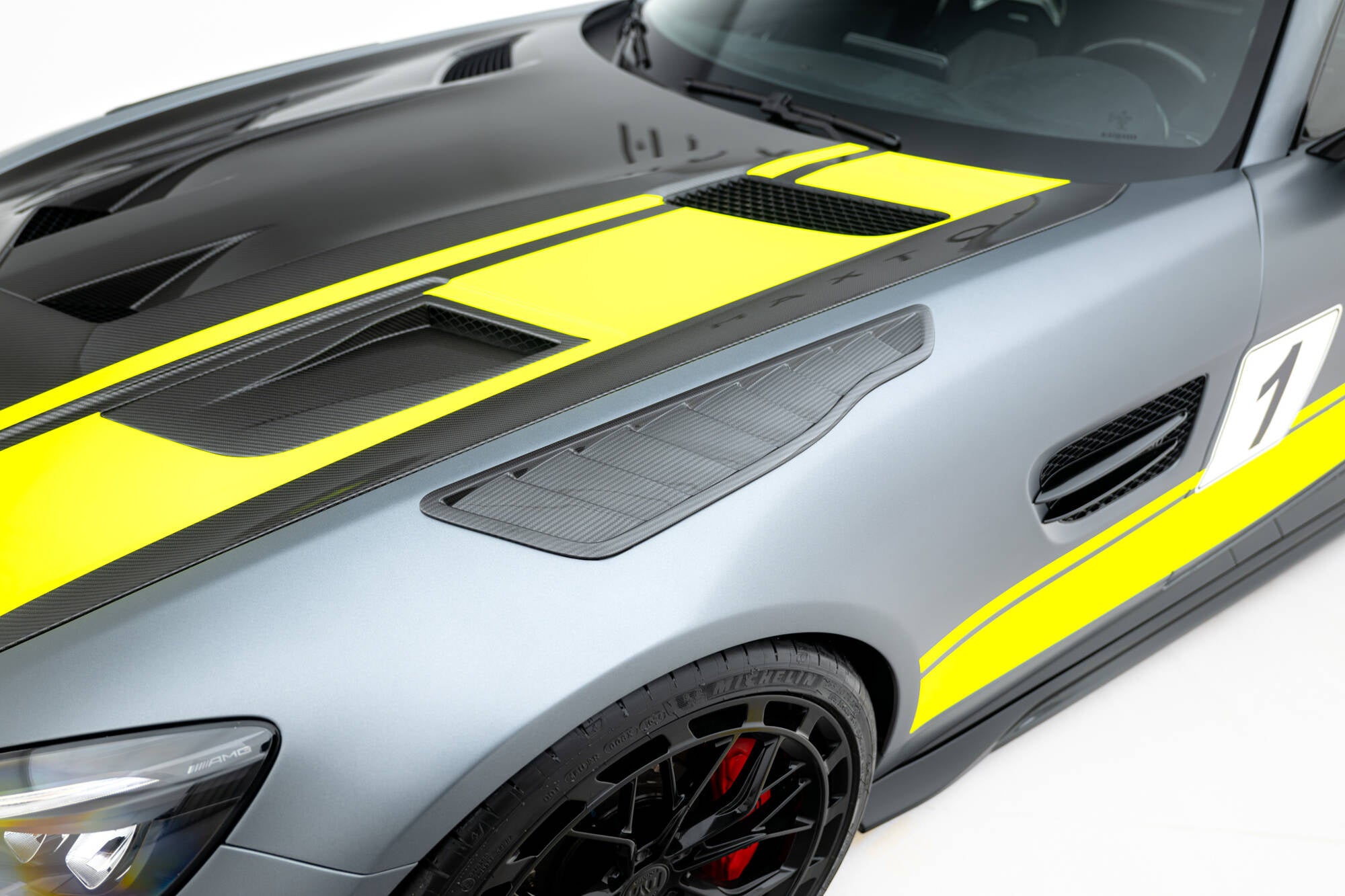 Prepreg Carbon Fiber Front Bumper Side Vents Mercedes-AMG GT C