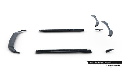Set of Prepreg Carbon Splitters Audi Q8 S-Line Mk1 Facelift