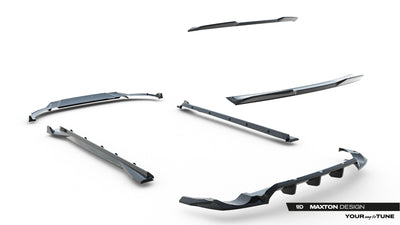 Set of Prepreg Carbon Fiber Splitters Audi RSQ8 Mk1 Facelift