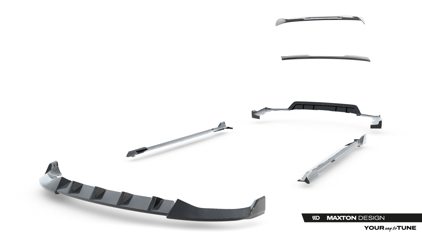 Set of Prepreg Carbon Fiber Splitters BMW X5 M-Pack G05 