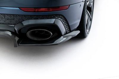 Prepreg Carbon Fiber Rear Splitter (with vertical bars) Audi RSQ8 Mk1 Facelift
