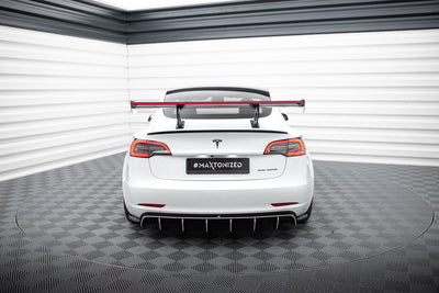 Carbon Spoiler + LED Tesla Model 3