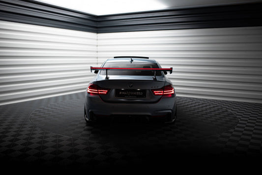 Carbon Spoiler With Internal Brackets Uprights + LED BMW 4 F32 / 4 F32 M-Pack Coupe