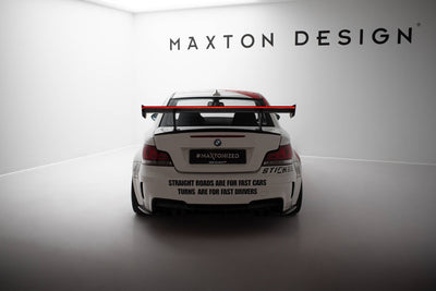 Carbon Spoiler With Internal Brackets Uprights V.1 + LED BMW 1 M E82