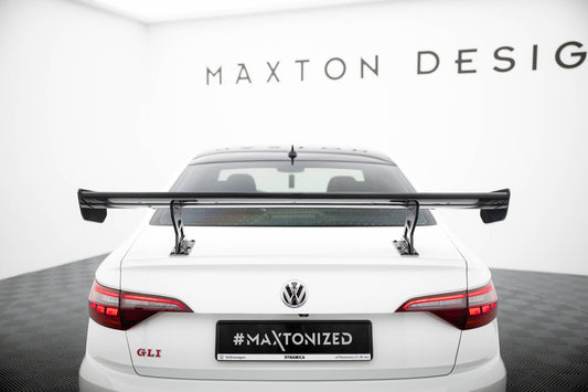 Carbon Spoiler With Internal Brackets Uprights Volkswagen Jetta GLI Mk7