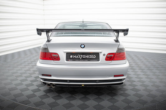 Carbon Spoiler With External Brackets Uprights BMW 3 Coupe E46