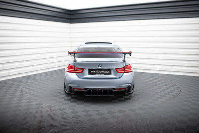 Carbon Spoiler With External Brackets Uprights + LED BMW 4 F32 / 4 F32 M-Pack Coupe