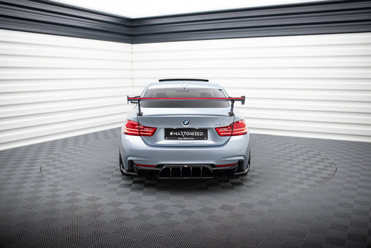 Carbon Spoiler With External Brackets Uprights + LED BMW 4 F32 / 4 F32 M-Pack Coupe