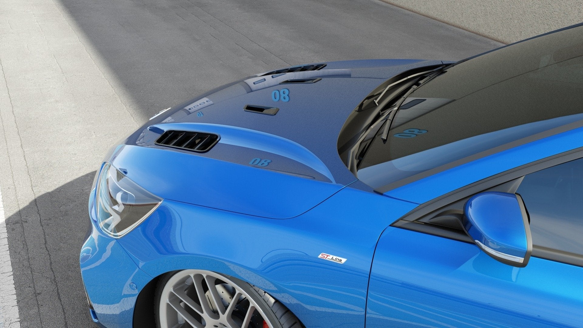 Bonnet Vents Ford Focus ST-Line / ST Mk4 ( Smaller ) – Maxton Design