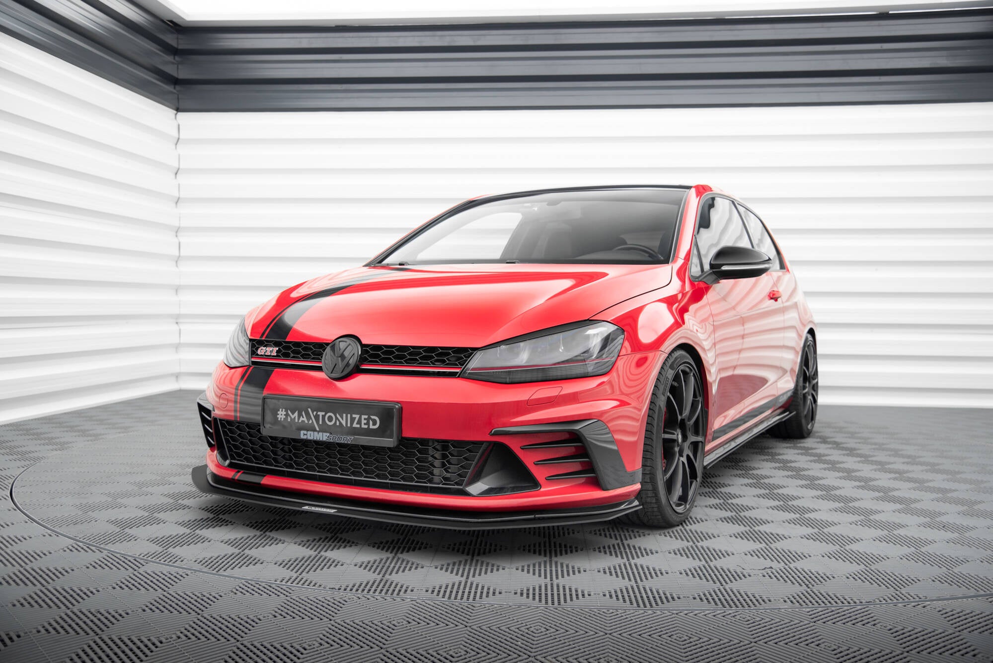 FRONT RACING SPLITTER VW GOLF VII GTI CLUBSPORT – Maxton Design