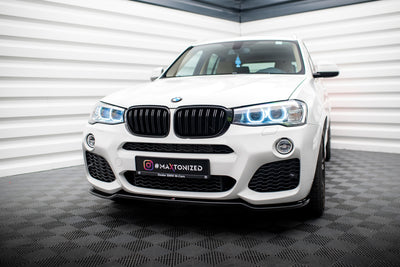 KLFDT Auto Becquets Avant Pour BMW X3 F25 X4 F26 LCI 2014-2017 M Sport - Lame Pare-Choc Avant Sportive