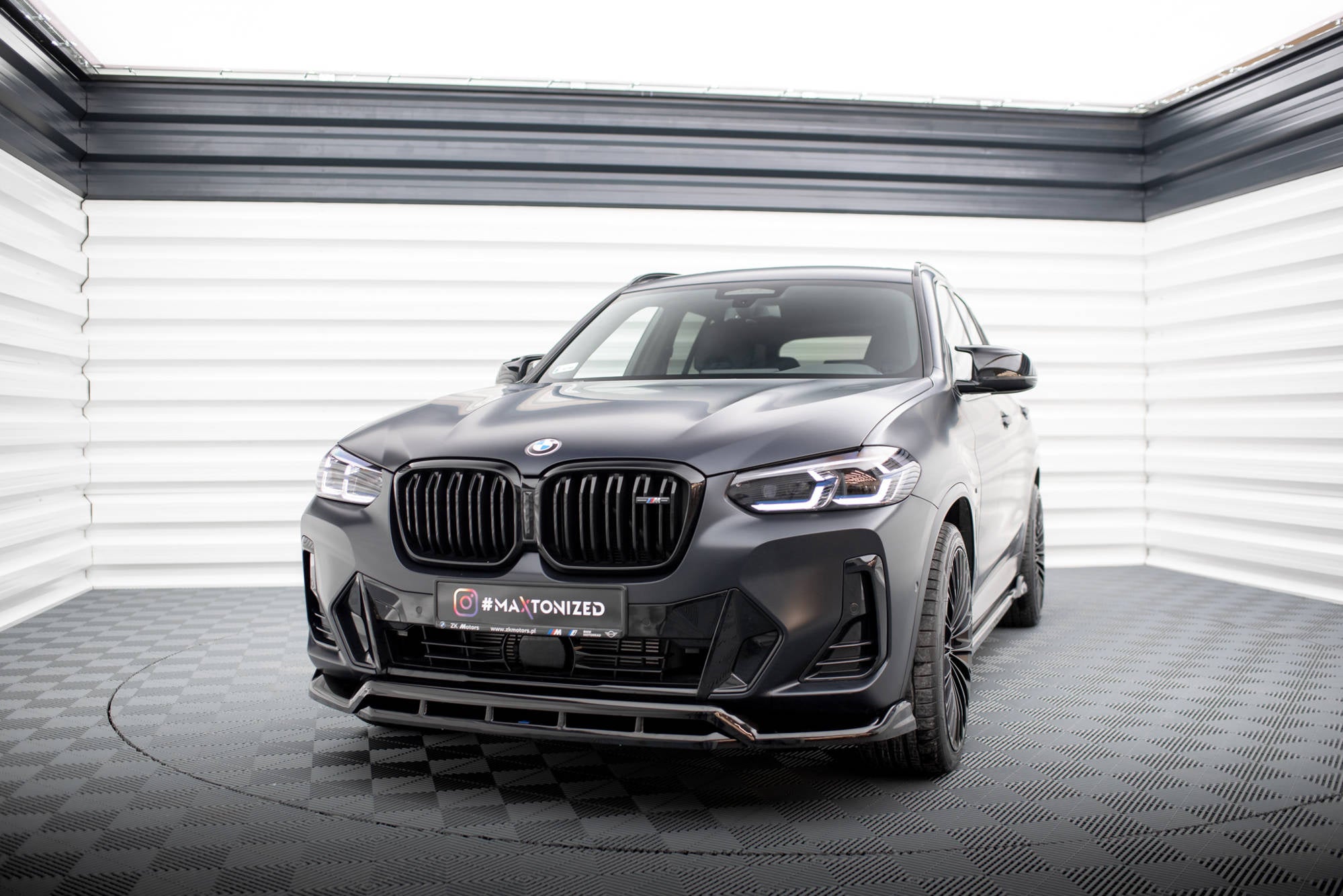 【ヤッさん 】 G01 maxton design フロントスポイラ Front Splitter BMW X3 M-Pack G01 Facelift / iX3 M-Pack G08