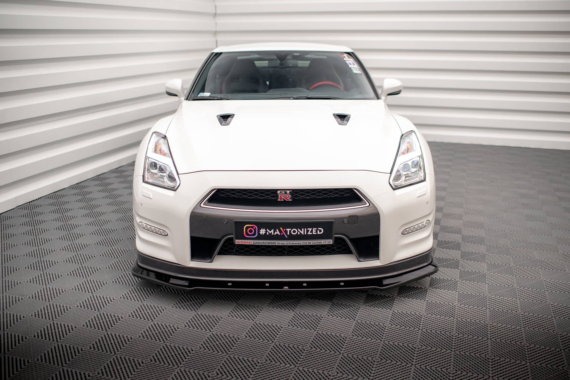 Front Splitter Nissan Gt R R35 Front Splitter Nissan GTR R35 Facelift – Maxton Design