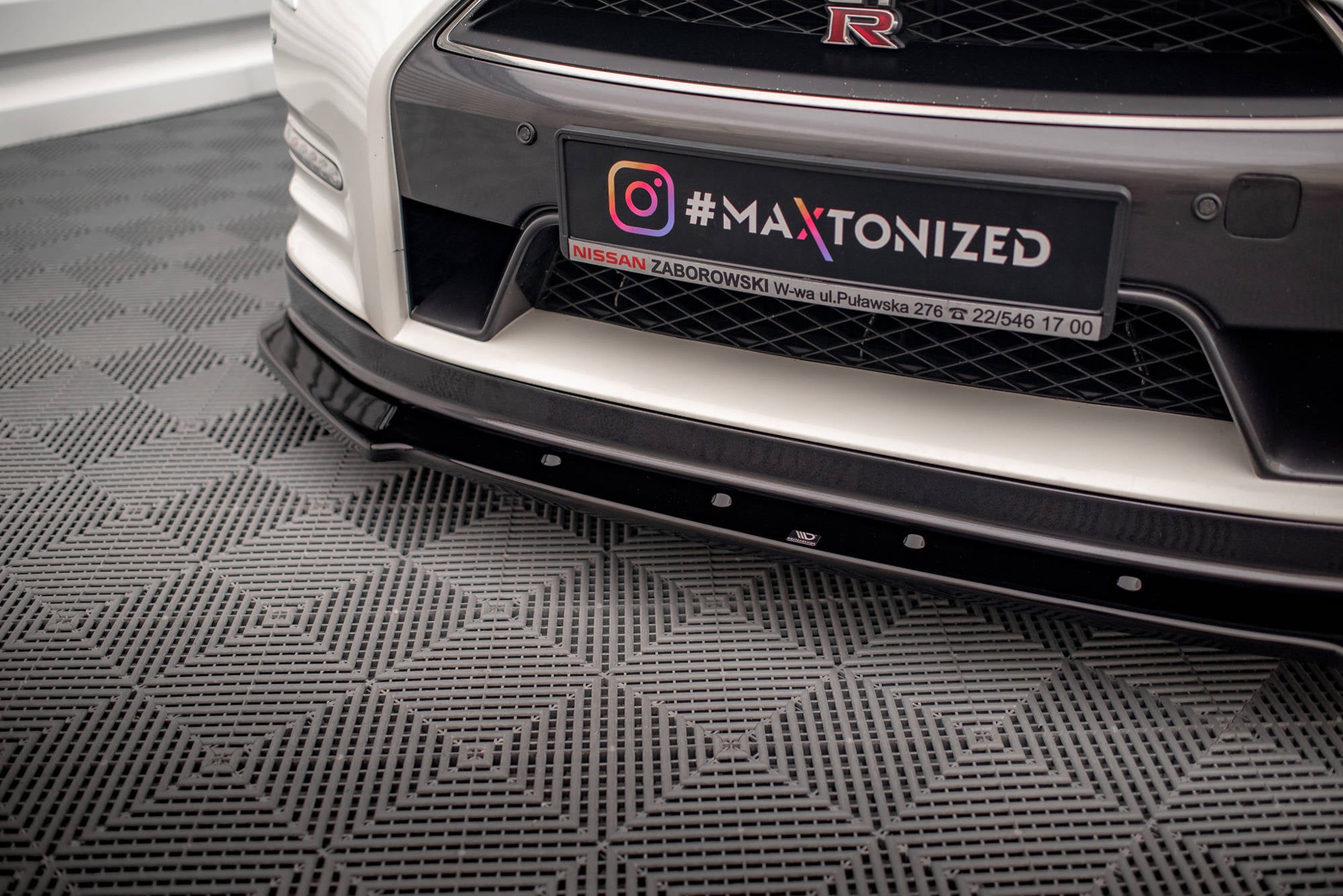 Front Splitter Nissan Gt R R35 Front Splitter Nissan GTR R35 Facelift – Maxton Design
