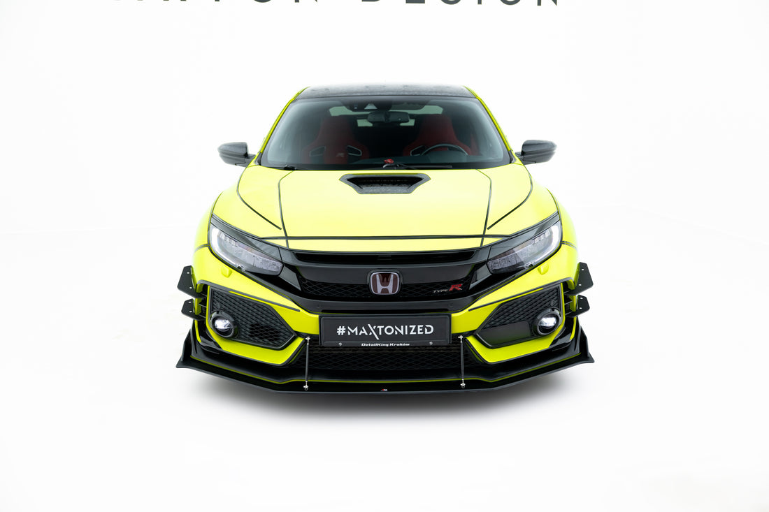 Street Pro Front Splitter Honda Civic Type-R Mk10 / Mk10 Facelift ...