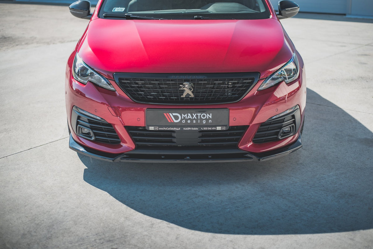 Front Splitter V.1 suitable for Peugeot 308 GT Mk2 Facelift – Maxton Design