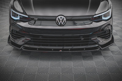 Front Splitter V.2 + Flaps Volkswagen Golf R Hatchback / Variant  Mk8