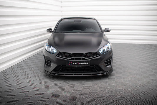 Front Splitter V.2 Kia Proceed GT Mk3 Facelift / Ceed GT / GT - Line Mk1 Facelift 