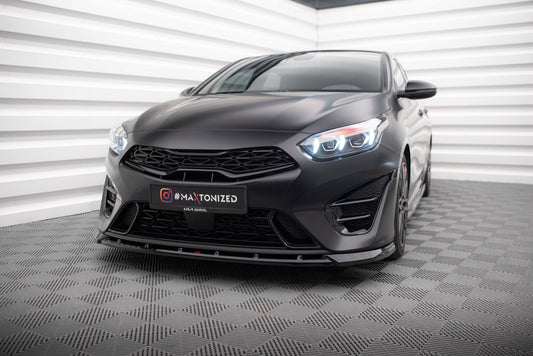 Front Splitter V.2 Kia Proceed GT Mk3 Facelift / Ceed GT / GT - Line Mk1 Facelift 