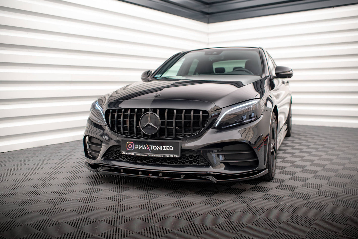 mercedes c class front lip Benz Coupe W205 AMG C43 & C200 C250 C300 (2015-2018) Carbon Fiber Same as OEM quality Benz C/43/400/300 W205 Coupe Sedan