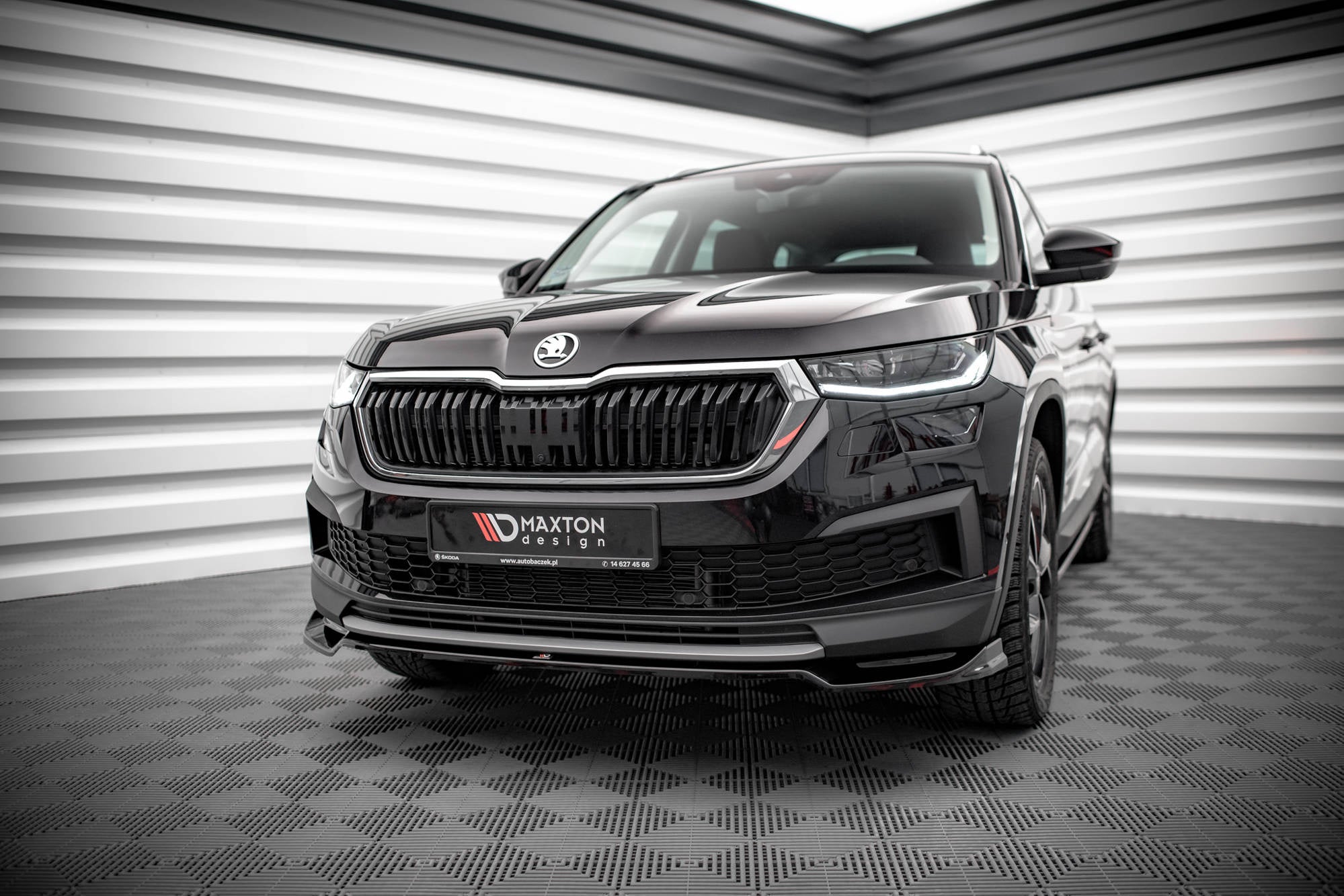 Front Splitter V.2 suitable for Skoda Kodiaq Mk1 Facelift – Maxton Design