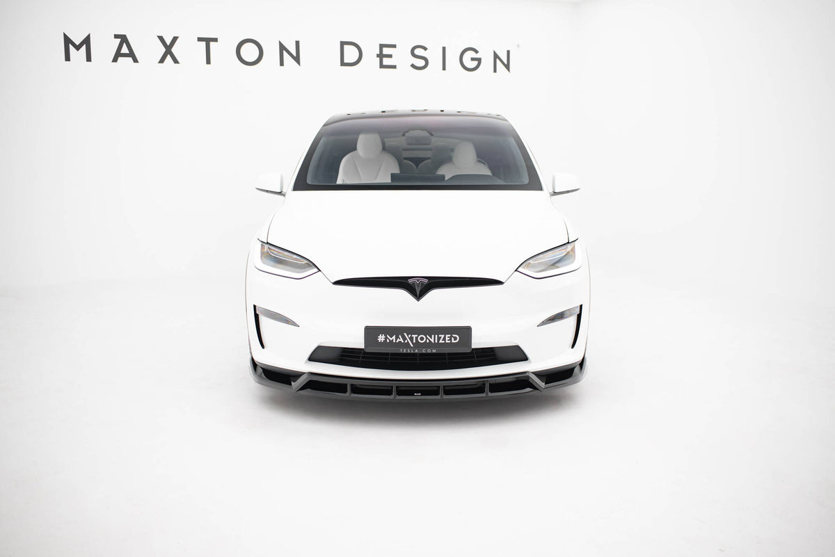 Front Splitter V.3 suitable for Tesla Model X Mk1 Facelift – Maxton Design