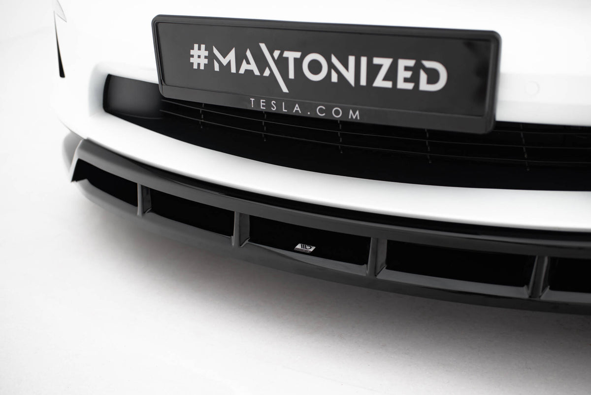 Front Splitter V.3 suitable for Tesla Model X Mk1 Facelift – Maxton Design