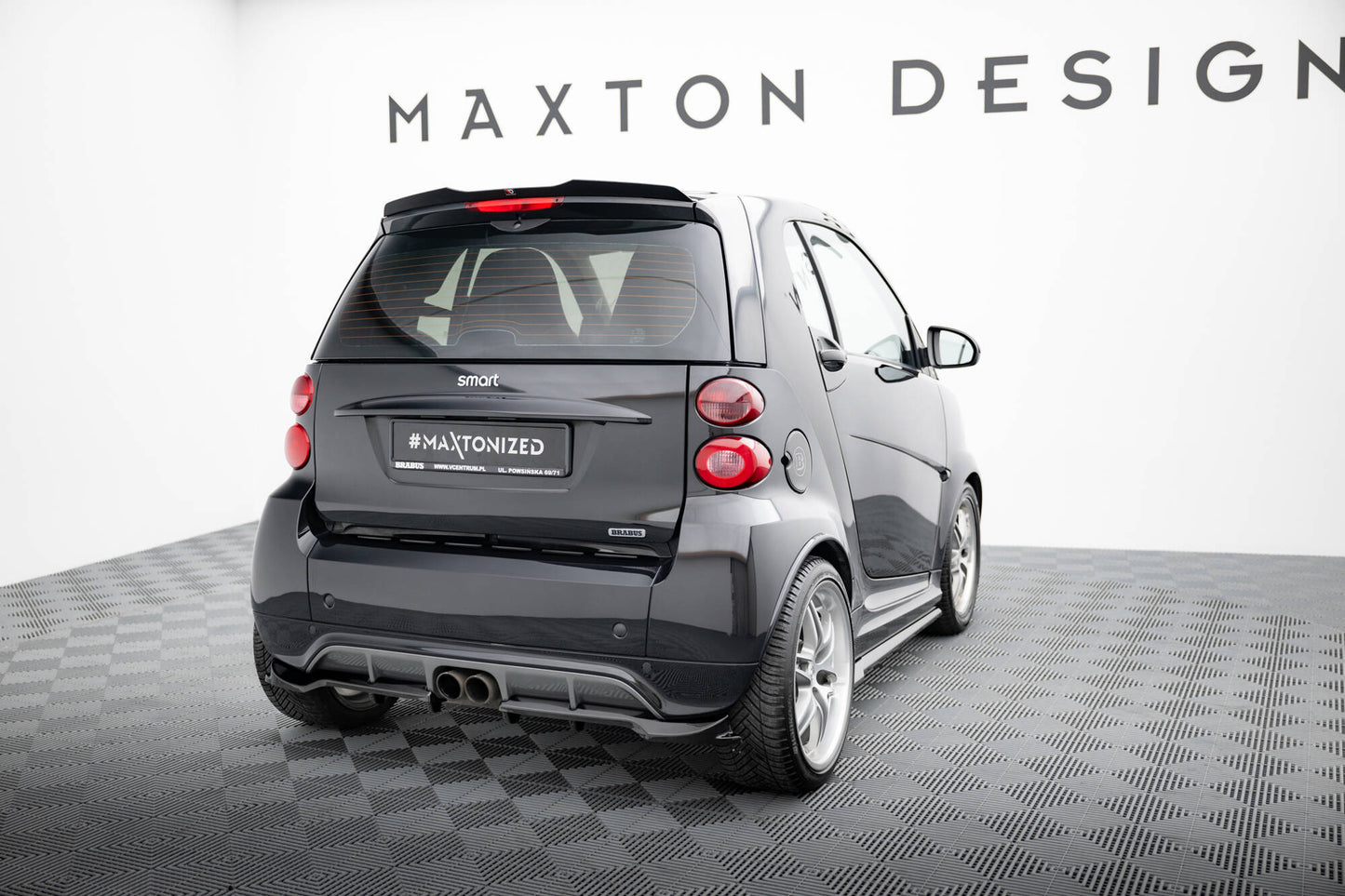 Rear Splitter (with vertical bars) Brabus Smart Fortwo C451 Facelift