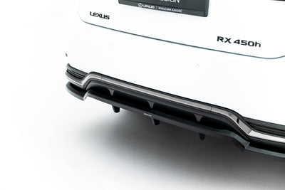 Rear Splitter (with vertical bars) Lexus RX F-Sport Mk4 Facelift