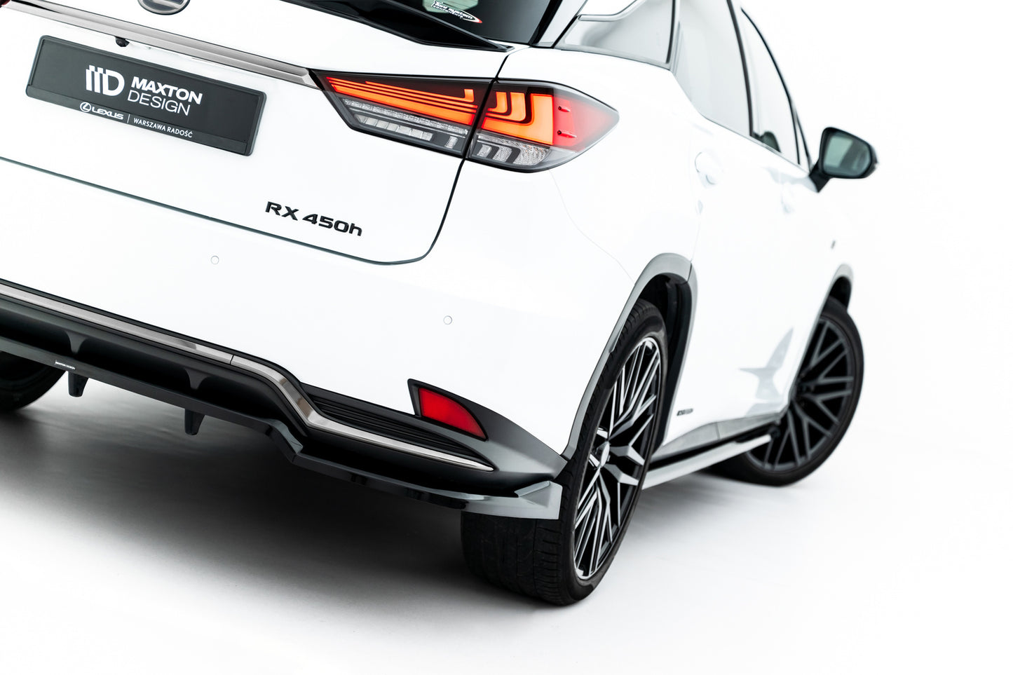 Rear Splitter (with vertical bars) Lexus RX F-Sport Mk4 Facelift