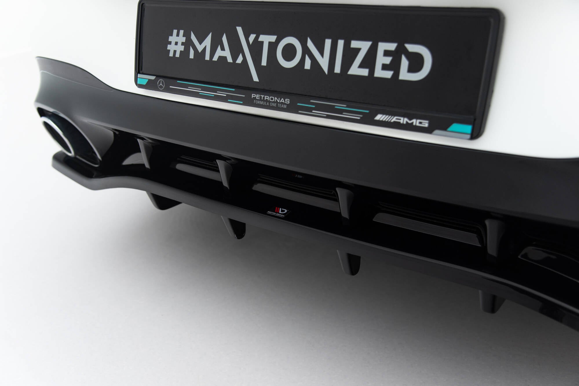 Rear Splitter (with vertical bars) Mercedes-AMG CLA 35 / 45 Coupe ...