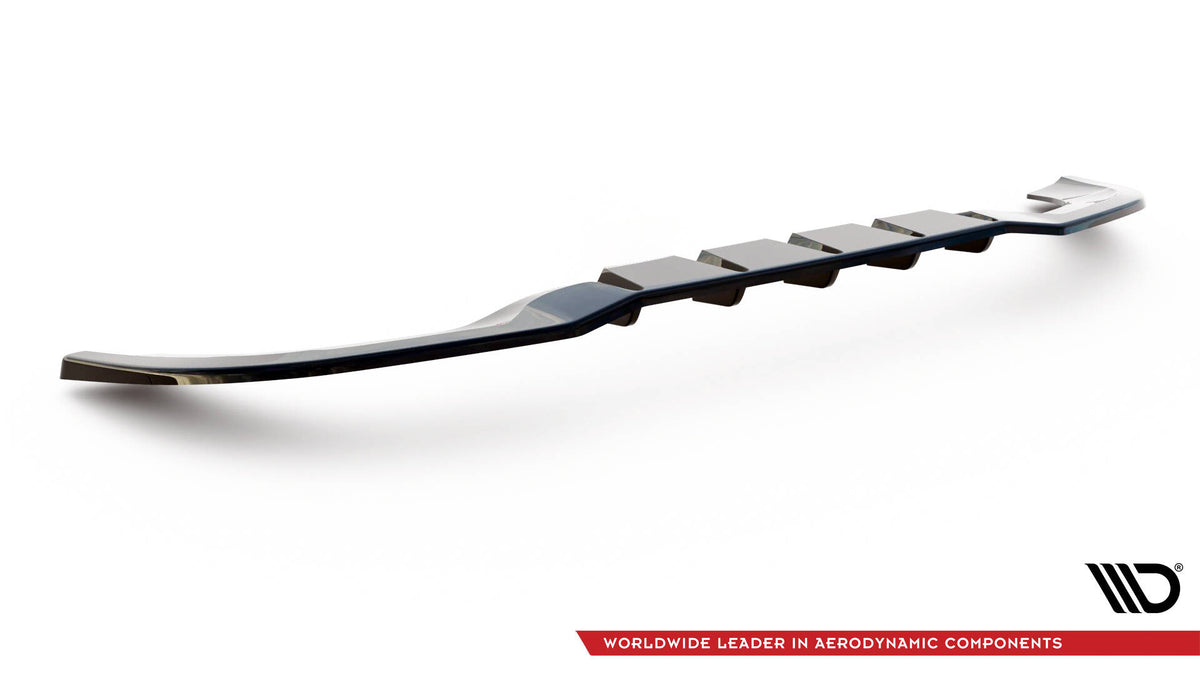 Maxton Design Mercedes A-Class Rear Lip - Gloss (W177 Hatchback 2018-2023 AMG Line) 8 Rear Splitter (with vertical bars) Mercedes-Benz A Hatchback AMG Line W177