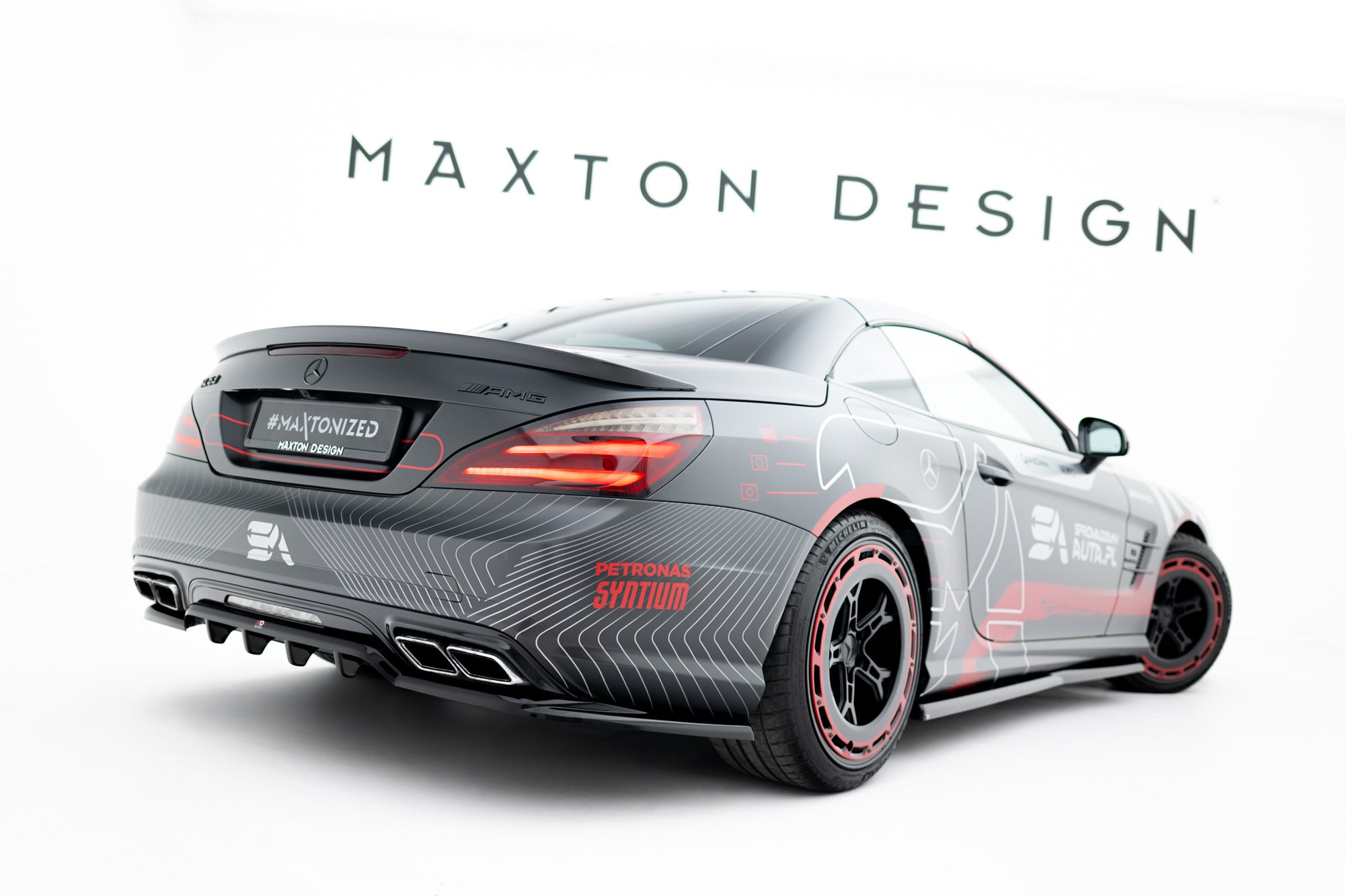 Rear Splitter (with vertical bars) Mercedes-Benz SL 63 AMG R231