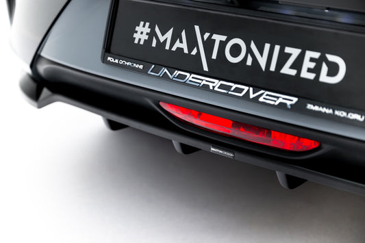 Rear Splitter (with vertical bars) Opel Corsa F Facelift (Mk6 Facelift)