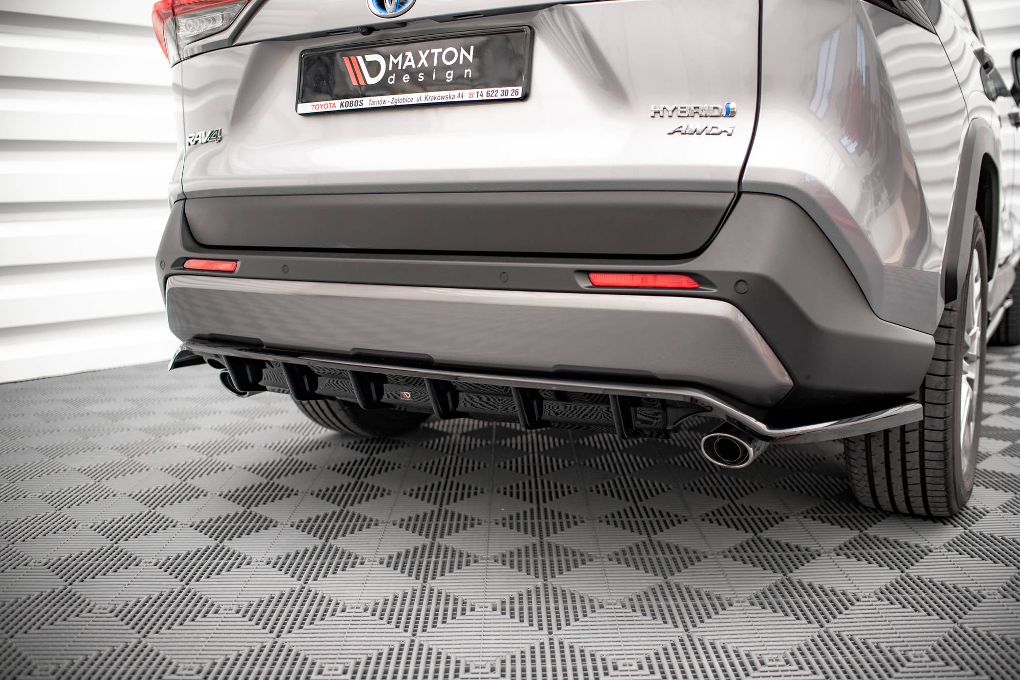 Rear Splitter (with vertical bars) Toyota RAV4 Mk5 – Maxton Design