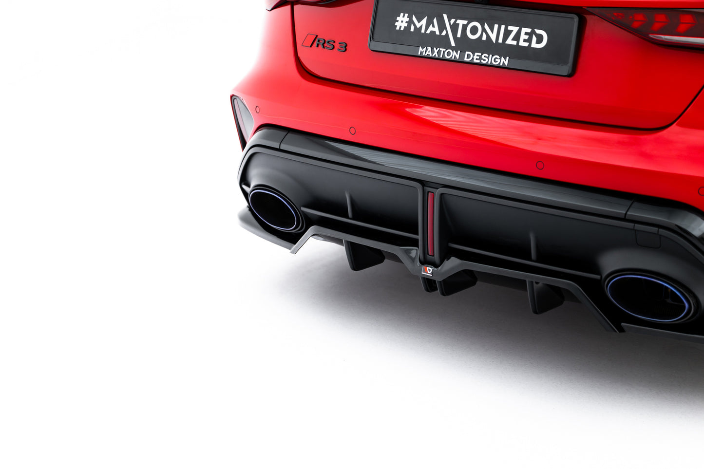 Rear Splitter (with vertical bars) V.1 Audi RS3 Sedan 8Y Facelift