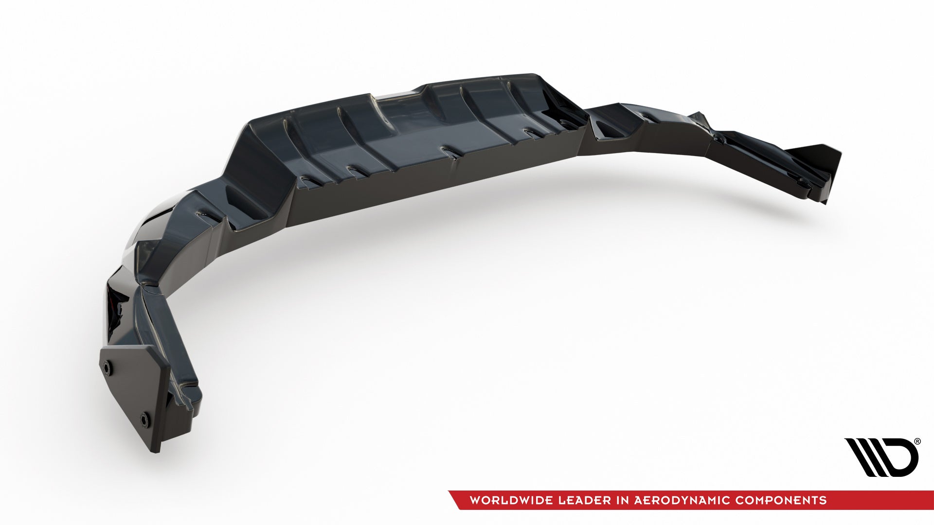 Rear Splitter (With Vertical Bars) V.1 + Flaps suitable for Subaru