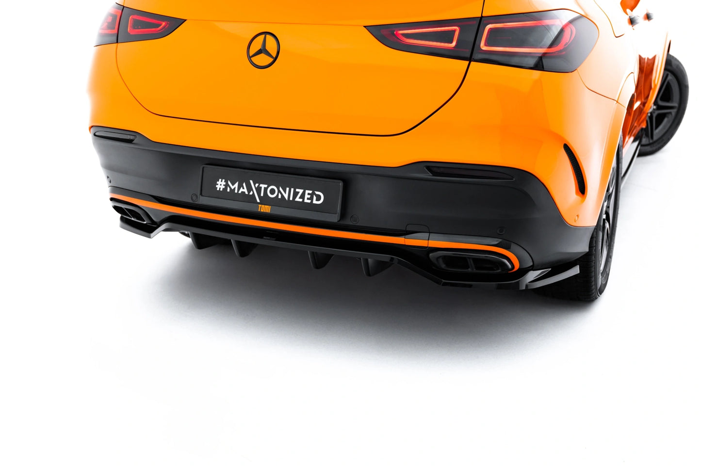 Rear Splitter (with vertical bars) V.2 Mercedes-Benz GLE Coupe AMG-Line C167 / C167 Facelift