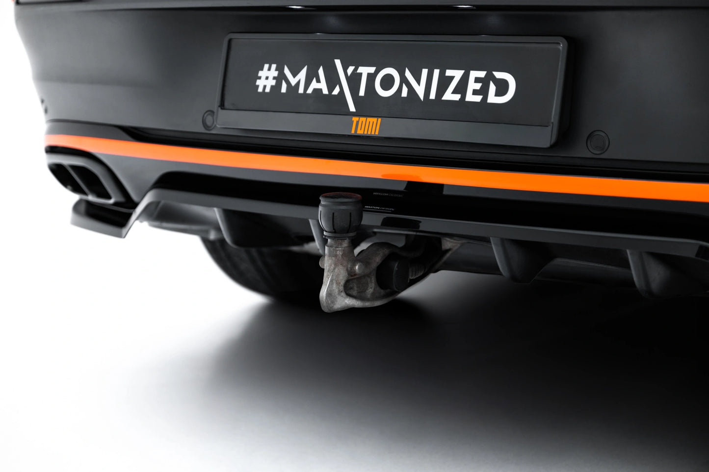 Rear Splitter (with vertical bars) V.2 Mercedes-Benz GLE Coupe AMG-Line C167 / C167 Facelift