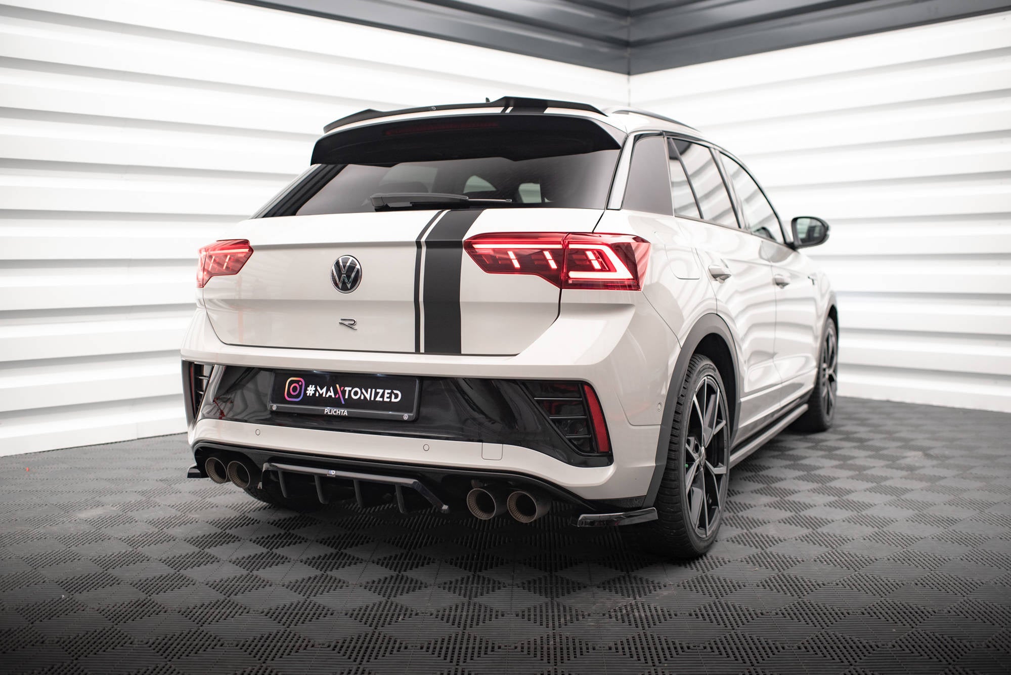 Splitter Tylny (Z Dyfuzorem) Volkswagen T-Roc R / R-Line Mk1 Facelift ...