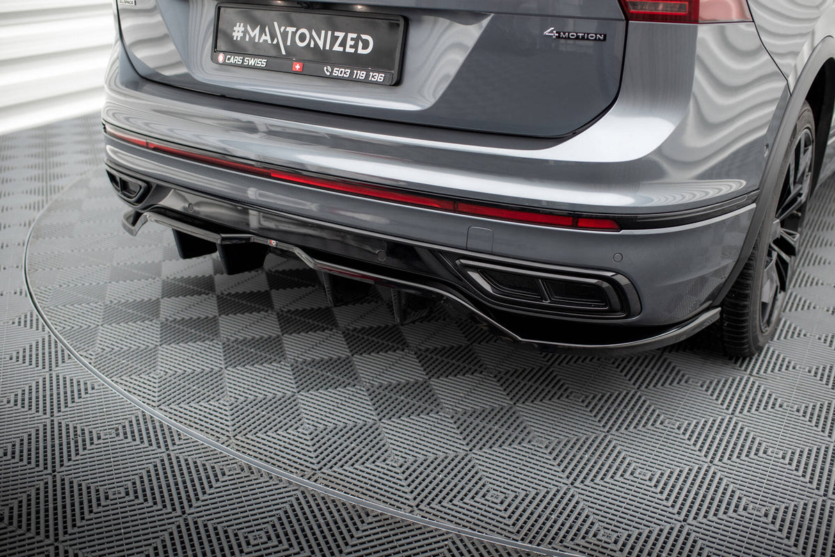 Rear Splitter (with vertical bars) Volkswagen Tiguan Allspace R-Line ...