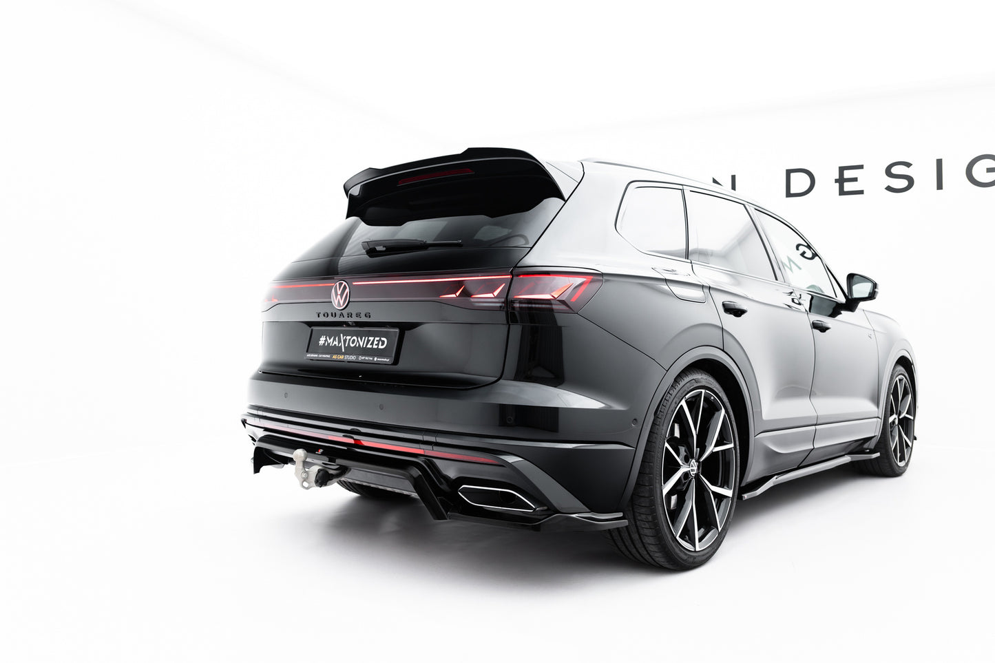 Rear Splitter (with vertical bars) Volkswagen Touareg R-Line Mk3 Facelift