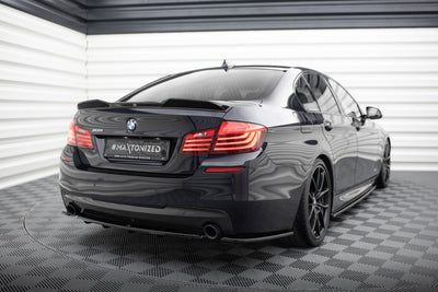 Rear Side Splitters  BMW 5 M-Pack Sedan /Touring  F10/F11 (fits two single exhaust ends)