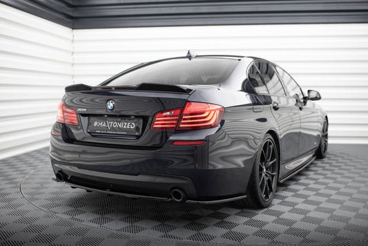 Rear Side Splitters  BMW 5 M-Pack Sedan /Touring  F10/F11 (fits two single exhaust ends)