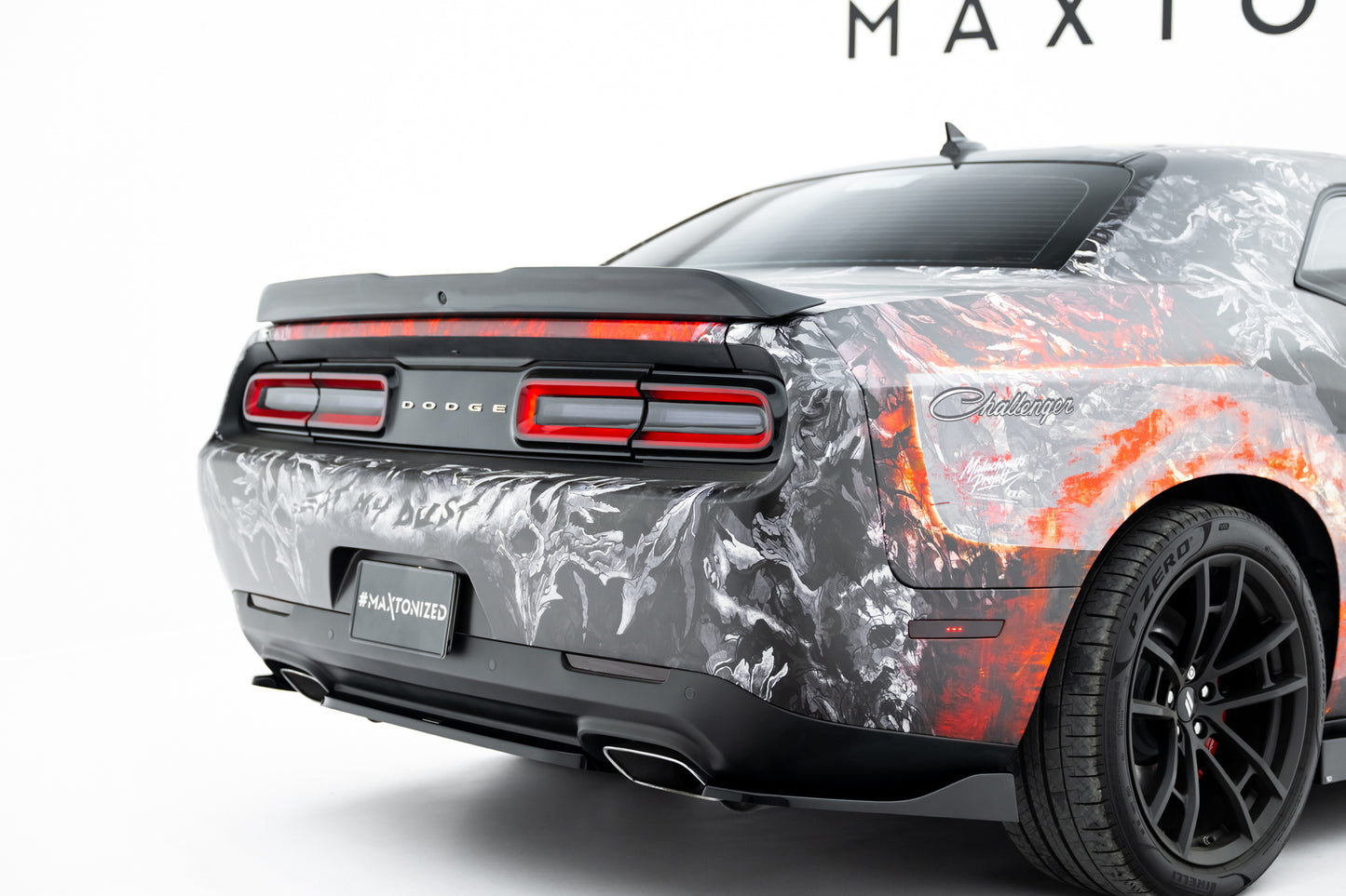 Rear Side Splitters Dodge Challenger GT Mk3 Facelift