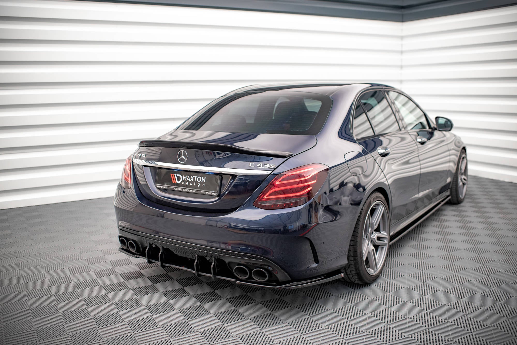 Rear Side Splitters Mercedes-AMG C 43 Sedan W205 Facelift – Maxton