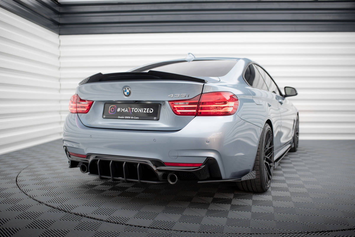 Street Pro Rear Side Splitters + Flaps BMW 435i Coupe M-Pack F32 ...
