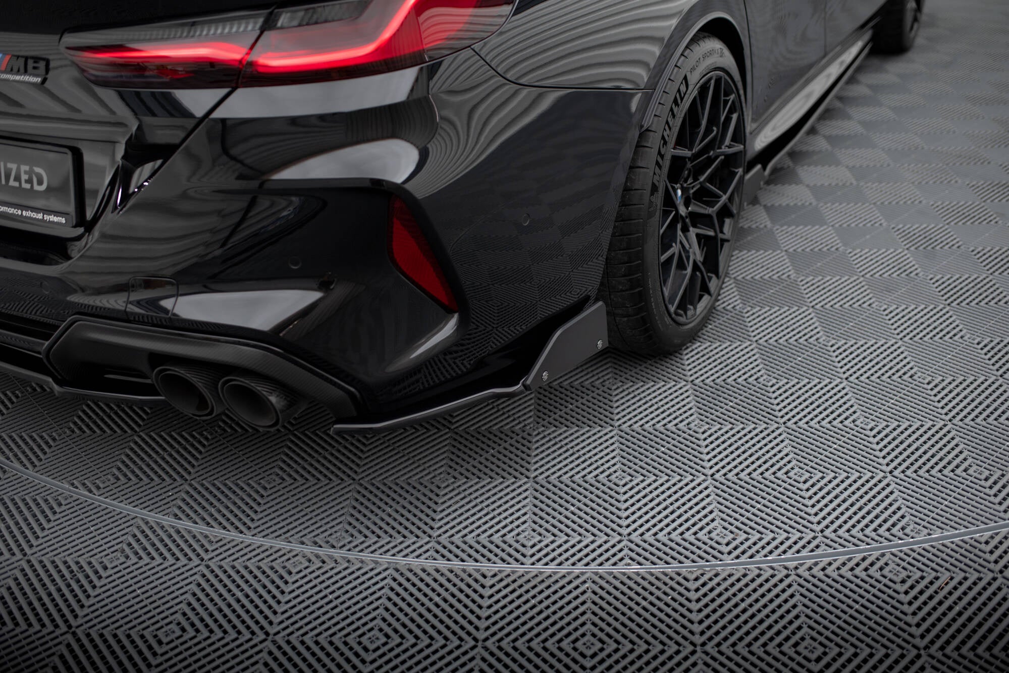 Rear Side Splitters V.1 + Flaps BMW M8 Gran Coupe F93 – Maxton Design