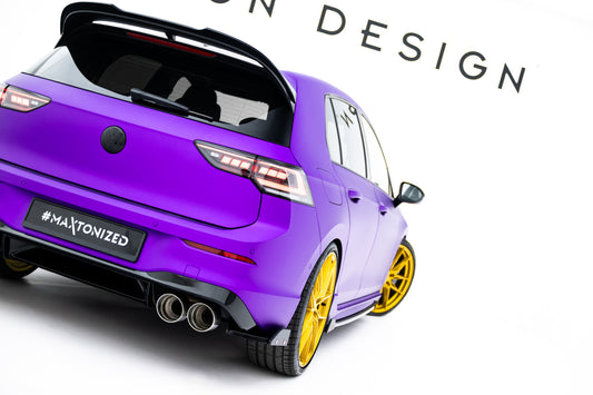 Rear Side Splitters V.2 + Flaps Volkswagen Golf R Hatchback Mk8 Facelift